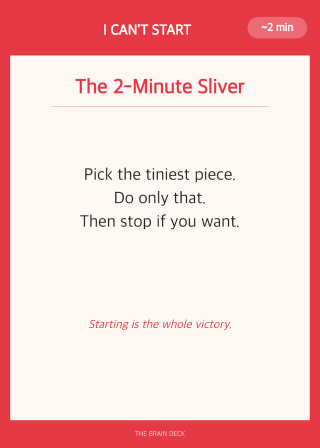 The 2-Minute Sliver