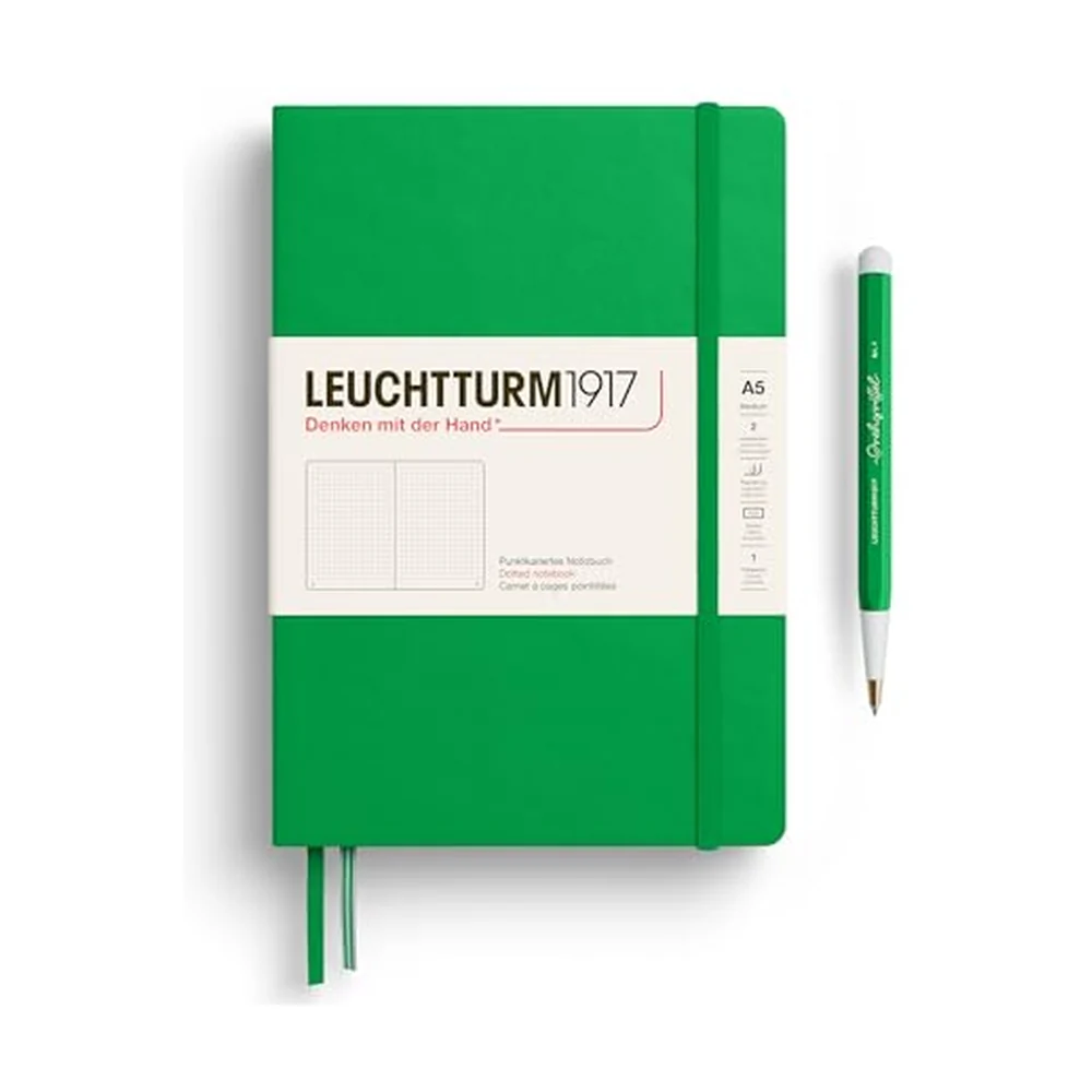 Leuchtturm1917 Medium A5 Dotted Hardcover Notebook