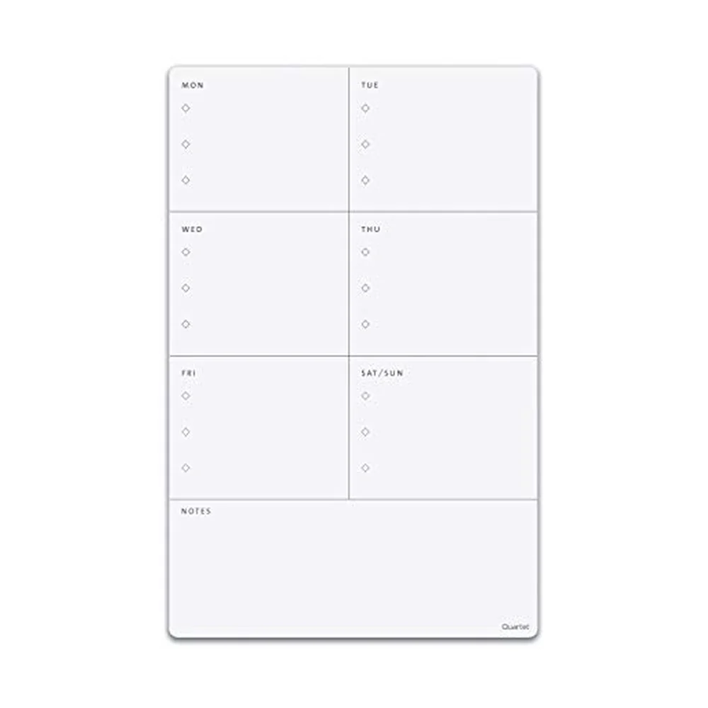 Quartet Dry-Erase Weekly Planner Magnet, 11 x 17 Inches