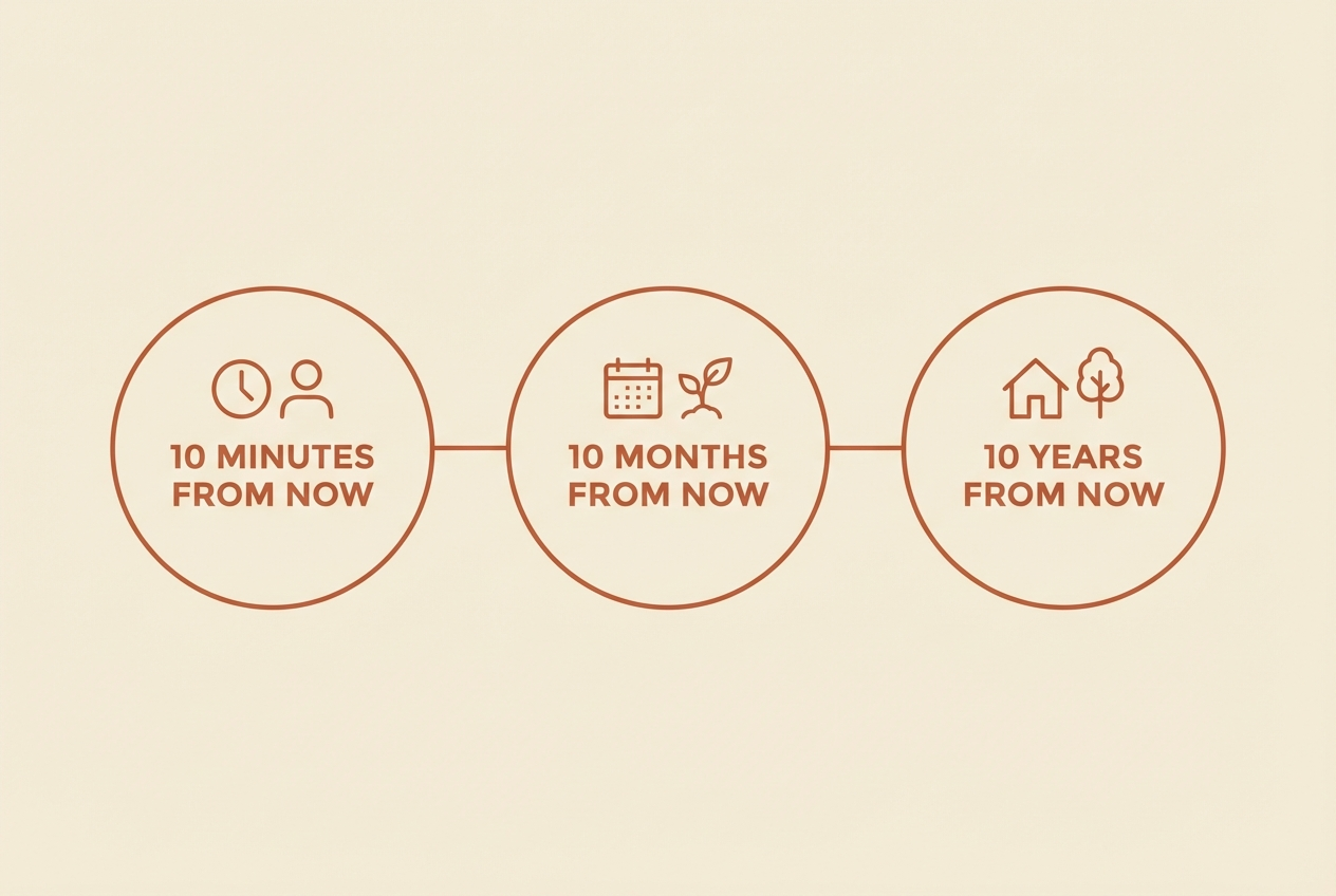 The 10-10-10 rule for decision-making