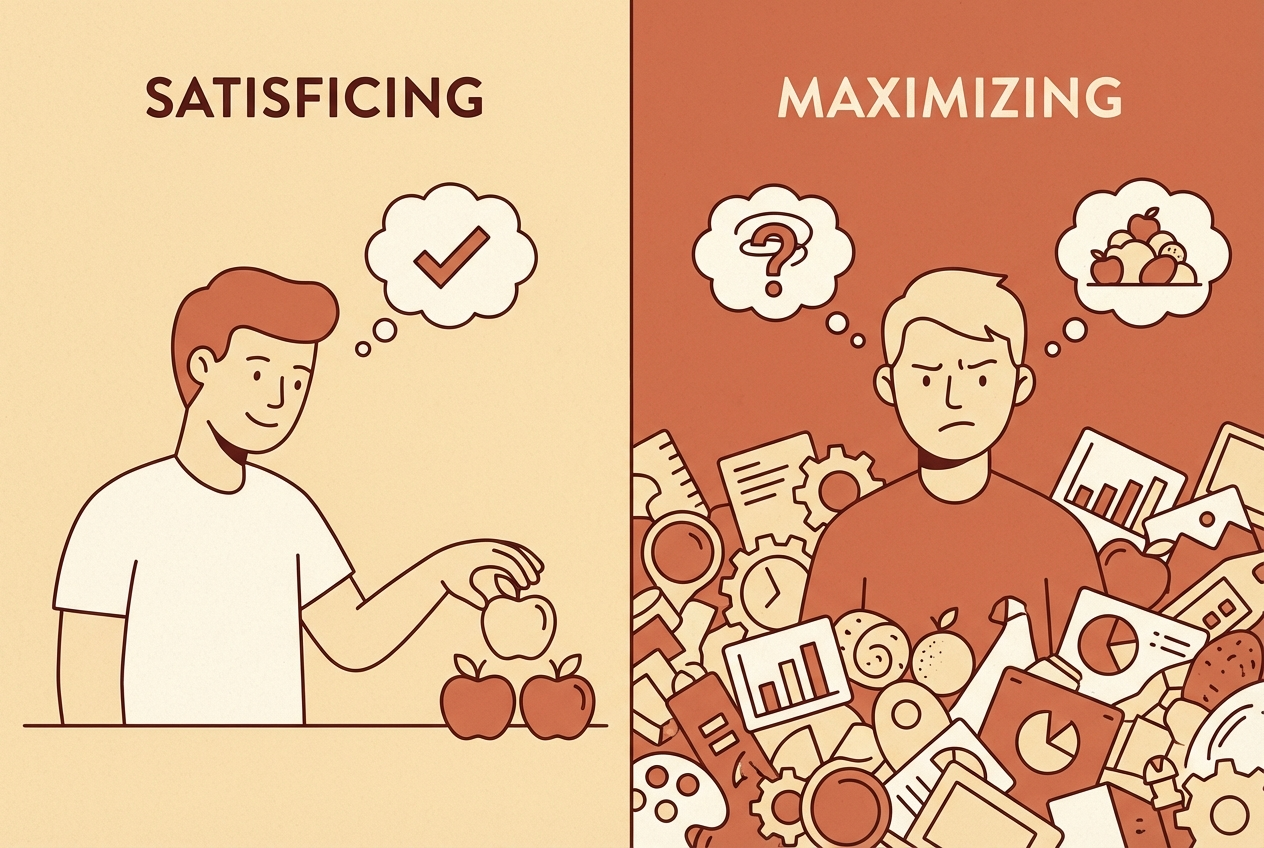 Satisficing vs. maximizing: good enough decisions create more satisfaction than perfect ones